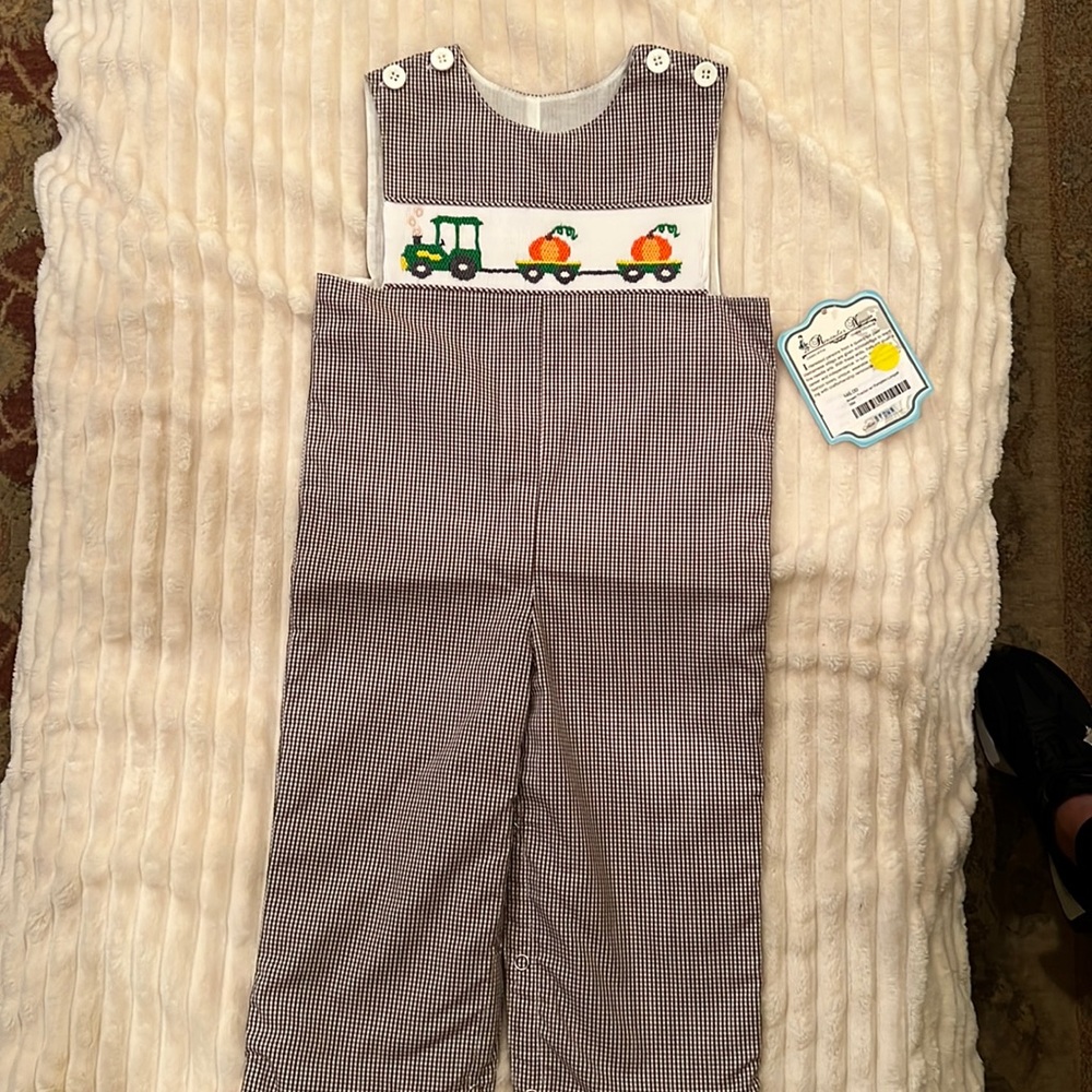 NWT Remember Nguyen Smocked Boy Jon Jon